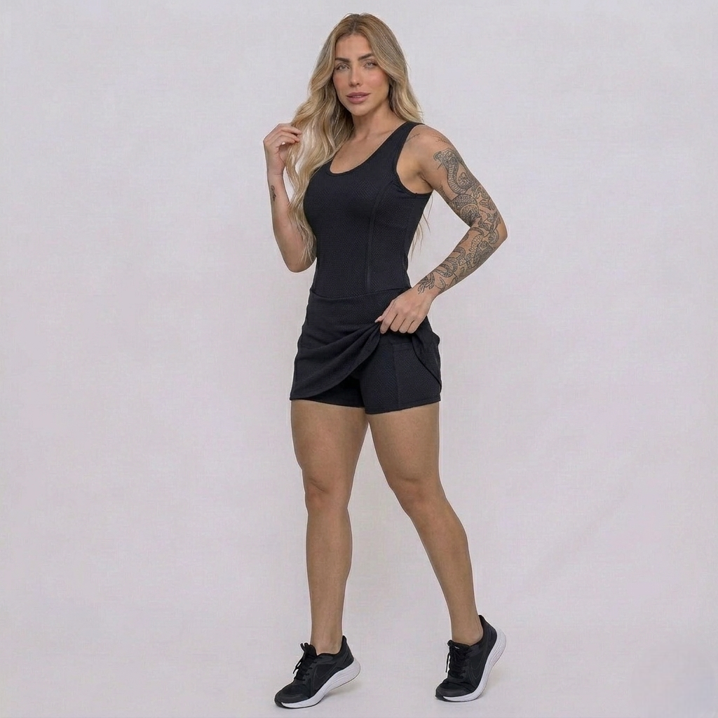 Macacão Short Saia