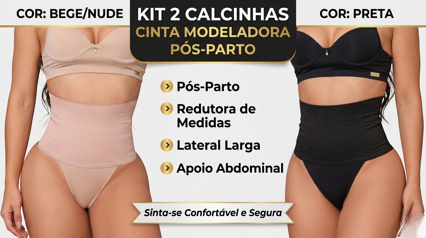 K it2 Calcinhas Cinta Modeladora Lateral Pós-Parto