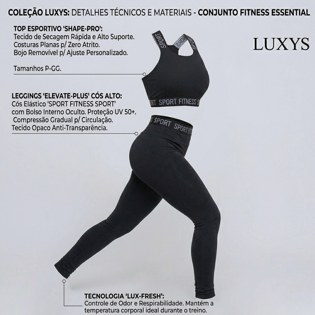 Conjunto Zero Transparência LUXYS