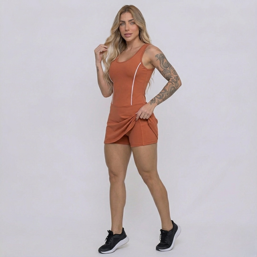Macacão Short Saia